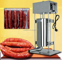 Machine à farcir les saucisses électrique verticale en acier inoxydable 304, entièrement automatique, usage commercial, 100 kg/h, monophasée 220V, multi-usages