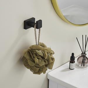 Soporte para papel higiénico de acero inoxidable 304 montado en la pared, juego de portarrollos de papel tisú negro para baño, gancho para ropa de casa - Product Image 6