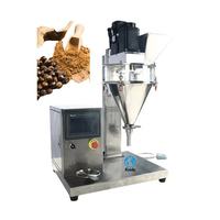 Petite machine de remplissage semi-automatique de bureau pour épices et café Tarière pour poudre de lait sec Vis Pesant les boissons Verre Boîtes en plastique Sacs