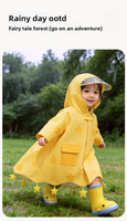 Imperméable pour enfants avec imprimé étoiles, tissu crypté résistant aux déchirures, pour garçons et filles, pour les jeux en plein air