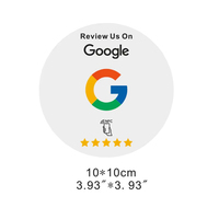NFC Custom PVC Linkedin Facebook Tiktok Google Review Card para el menú del restaurante