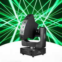 Lumière principale mobile laser Rgb à 6 yeux avec rotation de l'axe XYZ en forme d'éventail Dmx512 effet de scène de contrôle pour DJ Disco KTV Party Club