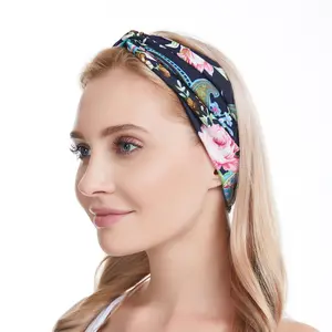 Sert banyo havlusu bantlar, çocuklar saç bandı seti, tasarımcı inspired headbands kavrama poli spandex kafa bandı ile tel