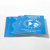 Manuels imprimés personnalisés Conception imprimée Instruction personnalisée Animal Pasaporte Passeport Livret Couverture Livre Impression Offset