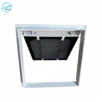 Grille d'aération de type rabattable, directement de l'usine, persienne en aluminium personnalisable avec filtre.