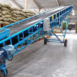 China Supplier plastic belt conveyor tripper belt conveyor with Hopper