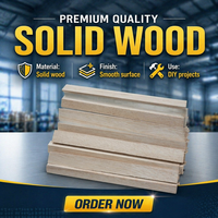 Bandes de bois triangulaires en paulownia de haute qualité pour la décoration de meubles, taille et forme personnalisées, bande de bois triangulaire en bois massif