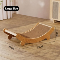 Chaise longue griffoir pour chat en forme de U, luxueuse et écologique, 160 cm, en sisal naturel, pour chats d'intérieur