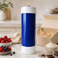 Bouteille en acier vide personnalisable pour cartouche de crème, avec options de logo et de couleur