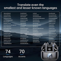 Écouteurs de traduction sans fil BT 5.4 TWS Traduction linguistique en temps réel par IA Écouteurs avec 144 langues pour les entreprises Nouveau produit