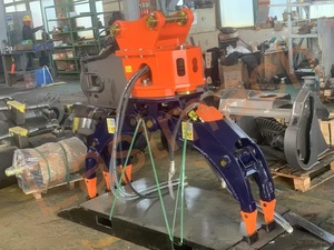 <span class=keywords><strong>Grappin</strong></span> <span class=keywords><strong>forestier</strong></span> hydraulique rotatif NM400 pour excavatrice, rotation 360°, ouverture de mâchoire 2300 mm, moteur de pompe, adapté aux grappins à bois de 1 à 50 tonnes - Product Image 4