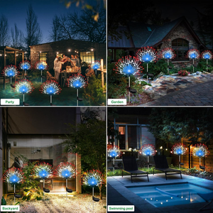 Luce Solare Decorativa da <span class=keywords><strong>Giardino</strong></span> IP65 Impermeabile, Lampada a <span class=keywords><strong>LED</strong></span> ad Energia Solare per Decorazione di Giardini, Cortili e Terrazze - Product Image 6