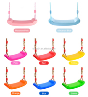 Siège de balançoire incurvé en plastique pour enfants Zoshine avec corde réglable, accessoire de remplacement pour balançoire de jardin extérieur