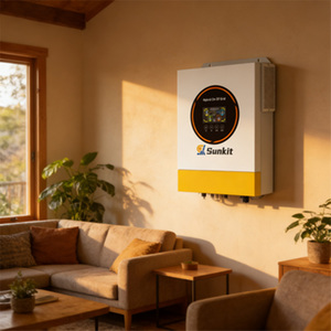 ระบบโซลาร์เซลล์แบบไฮบริด Sunkit Grid 3.6/6.2 กิโลวัตต์ รองรับแรงดันไฟฟ้า 24/48 โวลต์ ประสิทธิภาพสูง พร้อมตัวเลือก WiFi - Product Image 2