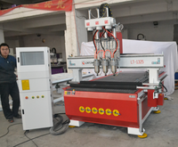 Dernière Pneumatique 3 tête 1325 bois cnc routeur machine de fabrication de meubles