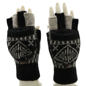 Gants sans doigts convertibles en tricot d'hiver, mitaines chaudes en laine avec couverture pour femmes et hommes, sports de plein air, cyclisme - Product Image 3