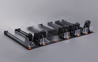Étagère bouteille à ressort en plastique automatique système de vente en gros gondole rayonnage poussoir facile à déplacer système de poussoir