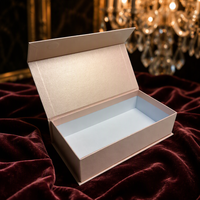 Versandfertige Luxus-Klappbox aus Karton, 2 mm starre Verpackung mit Magnetverschluss, recycelte Materialien, glänzende Laminierung