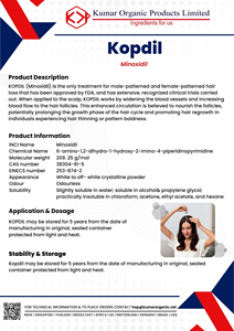 Ingrédient de croissance capillaire Minoxidil, poudre blanche pour sérum, shampoing, spray, mousse, lotion et soin du cuir chevelu - Product Image 5