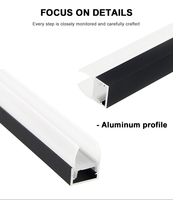 Profilé lumineux en aluminium VST à LED Lumière linéaire montée en surface pour meuble de vitrine d'armoire