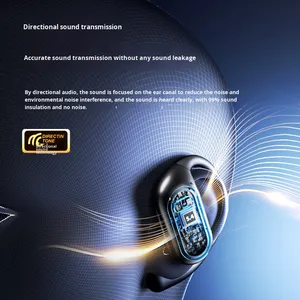 Private Model AI Translation Waterproof Wireless for <strong>Earphones</strong> Touch Control Non-In-Ear Cross-Border New Long <strong>Earphones</strong> - Product Image 3