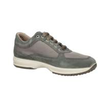 Imac Baskets pour hommes Vert militaire 46 Talon 3,5 cm Toile Respirante à lacets Chaussures tendance