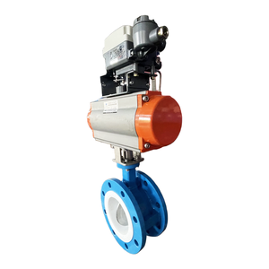 วาล์วผีเสื้อแบบเวเฟอร์ซีลนุ่ม ขนาด 2-24 นิ้ว พร้อมหน้าแปลนสแตนเลส WCB และตัวควบคุมแรงดันแบบนิวเมติก - Product Image 5