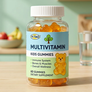 Complément alimentaire multivitaminé pour enfants OEM avec vitamines D3, K2, B12, B6, A, C et zinc - Product Image 1