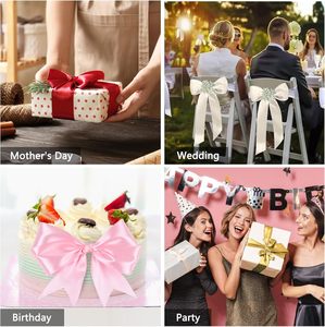 Cintas de Poliéster de Alta Resistencia de 4 cm, Rollo de 100 Yardas, 1.5 Pulgadas, Color Rosa, Satén de Doble Cara con Flores de Rosa Eterna - Product Image 6