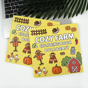 Nhà máy tùy chỉnh ấm cúng trang trại phim hoạt hình màu cuốn sách cho trẻ em 40 trang bìa mềm với nghệ thuật giấy các tông chất liệu - Product Image 2