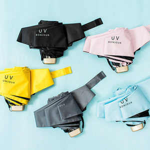 New Hot Bán Mini Xách Tay Hướng Dẫn Sử Dụng Năm Lần Phẳng Hợp Kim Nhôm Sợi Thủy Tinh Xương Sườn 95Cm Mở Đường Kính Ô - Product Image 3