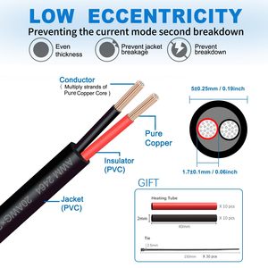 Câble électrique Chuanpu UL2464 12/14/16/20/22AWG multibrins <span class=keywords><strong>OFC</strong></span> 2/3/4/5/6 conducteurs, câble d'extension 20/2, PVC souple - Product Image 4