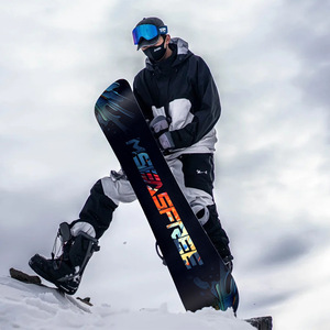 Planche <span class=keywords><strong>de</strong></span> snowboard personnalisable pour adulte, modèle Freestyle bidirectionnel polyvalent, équipement <span class=keywords><strong>de</strong></span> <span class=keywords><strong>ski</strong></span> et <span class=keywords><strong>de</strong></span> snowboard, modèle Flat Flower Carving - Product Image 3
