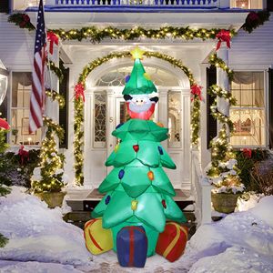 Blow up <b>Inflatable</b> Tree With LED Lights for Indoor Outdoor Garden Yard Lawn Holiday Party 20240629 <b>Inflatable</b> Xmas Decoration - Product Image 5