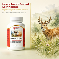 Capsules de Placenta de Cerf OEM/ODM, Extrait Naturel, Complément Alimentaire pour la Santé des Femmes, Favorise la Santé Féminine