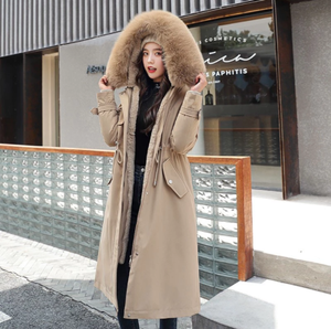 Vielleicht-<span class=keywords><strong>manteau</strong></span> <span class=keywords><strong>Long</strong></span> d'hiver à capuche <span class=keywords><strong>pour</strong></span> <span class=keywords><strong>femme</strong></span>, épaisse, chaud, parka, <span class=keywords><strong>grande</strong></span> <span class=keywords><strong>taille</strong></span>, col en fourrure, vestes brodées, rembourrée - Product Image 6