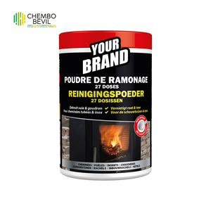 Polvo de limpieza de chimenea, eliminador de alquitrán de hollín, estufa de chimenea, limpiador de calderas, mantenimiento, eliminación de depósitos, etiqueta privada para el hogar - Product Image 1