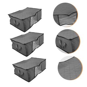 Sacs de rangement épais, pliables et respirants pour le dessous, sacs de rangement pour vêtements de <span class=keywords><strong>lit</strong></span> avec fenêtre transparente et fermetures éclair/ - Product Image 5