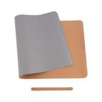 Tapis de bureau en cuir protecteur avec liège naturel PU cuir antidérapant tapis de table de bureau grand tapis de bureau étanche buvard de bureau
