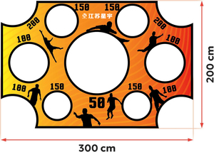 Mục tiêu bóng đá Mục tiêu Net 6x4 ft có thể điều chỉnh đào tạo bóng đá thực hành chụp và đi qua chính xác bóng đá cầm tay phụ kiện - Product Image 6