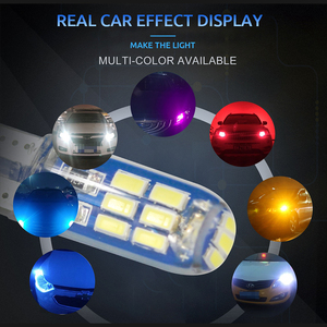 Đèn xe CANBUS dẫn ánh sáng bóng đèn W5W T10 4014 15smd Silicone Strobe flash LED 12V tự động nội thất T10 LED - Product Image 4