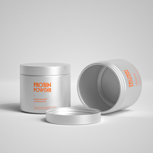 Recipiente de aluminio para almacenamiento de polvo - Lata metálica apta para alimentos para suplementos alimenticios en polvo - Product Image 3