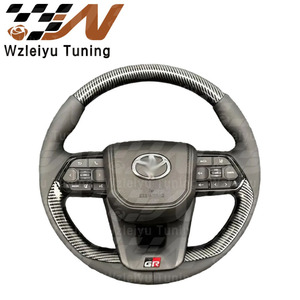 Volant de course en fibre de carbone, assemblage complet, compatible avec plusieurs modèles Toyota : LC Hilux, Crown, Land Cruiser, Alphard - Product Image 2