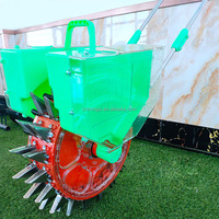 Semoir manuel à poussée manuelle, approvisionnement direct d'usine, machine à semer, utilisation agricole, double usage pour engrais et semences