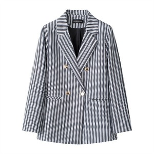 <span class=keywords><strong>Blazer</strong></span> da <span class=keywords><strong>Donna</strong></span> Personalizzato <span class=keywords><strong>a</strong></span> Doppio Petto con Scollo <span class=keywords><strong>a</strong></span> V, Top Elegante <span class=keywords><strong>a</strong></span> <span class=keywords><strong>Righe</strong></span> Bianche e Nere con Decorazione <span class=keywords><strong>a</strong></span> Bottoni - Product Image 5