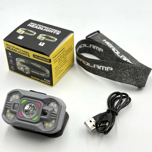 Usb recargable portátil potente <span class=keywords><strong>Led</strong></span> Cob <span class=keywords><strong>Sensor</strong></span> de movimiento correr al aire libre Camping pesca al aire libre inducción Zoom faro - Product Image 5