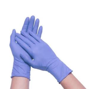 Gants d'examen médicaux jetables en nitrile violet, multi-usages pour les soins dentaires - Product Image 1
