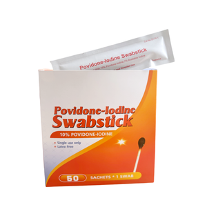 Hisopos de Algodón con Solución de Yodopovidona Empaquetados Individualmente Renvita con Desinfección con Ozono para Desinfección de Piel/Heridas, Uso Médico - Product Image 3