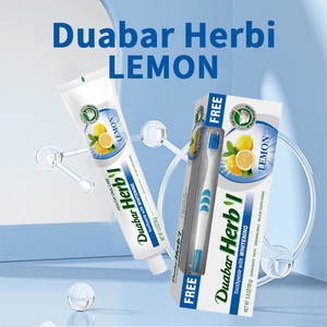 <span class=keywords><strong>Pasta</strong></span> de dientes de alta calidad OEM con cepillo de dientes blanqueamiento boca limpieza básica <span class=keywords><strong>pasta</strong></span> de dientes sabor a limón oral - Product Image 2