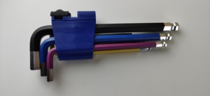 CRV 9 cái/bộ Xách Tay Gấp Hình Lục Giác Cờ Lê Bóng End Allen Key <span class=keywords><strong>Set</strong></span> Carbon Thép Tự Làm Lớp - Product Image 5